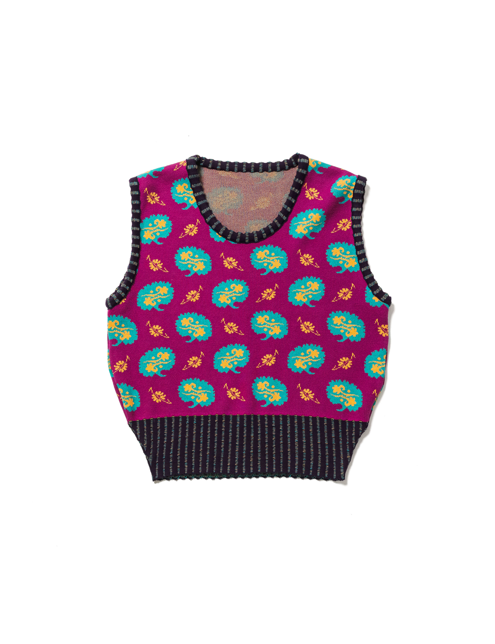 Sasquatchfabrix. FLOWER KNIT VEST 22SS www.ch4x4.com